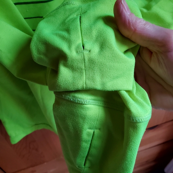 Brooks Dash 1/2 Zip Men's Neon Green Running Shirt size Small - Picture 4 of 9